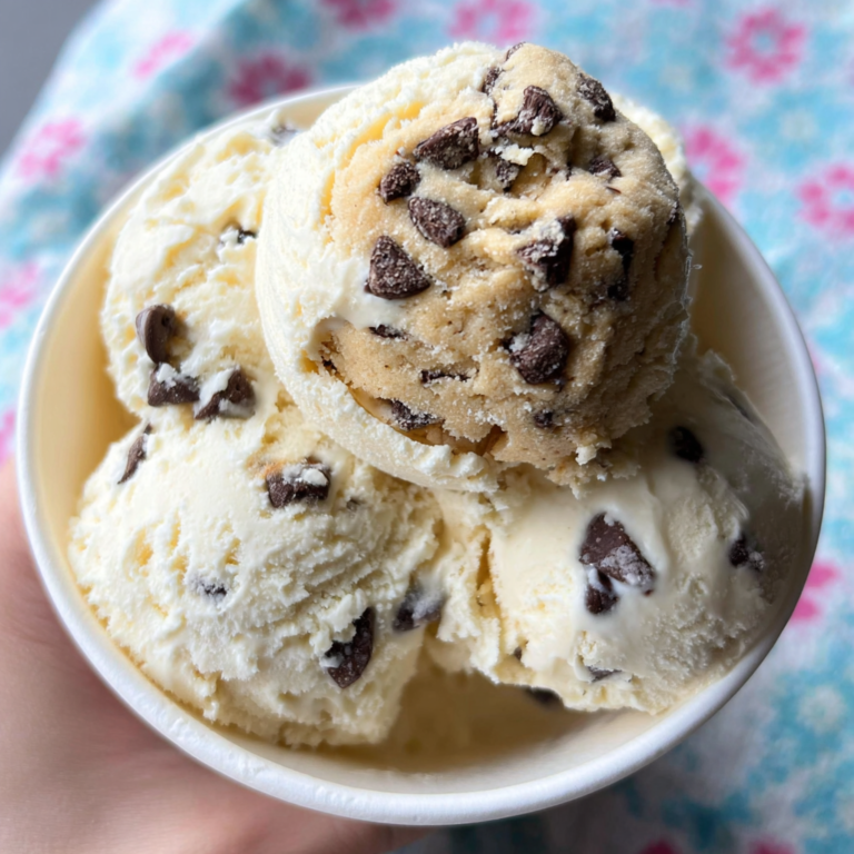 Chocolate Chip Cookie Dough Ice Cream: A Sweet Treat