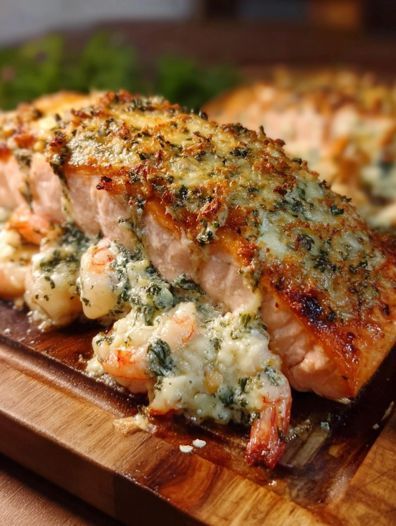Shrimp Stuffed Salmon for Quick, Flavorful Baking