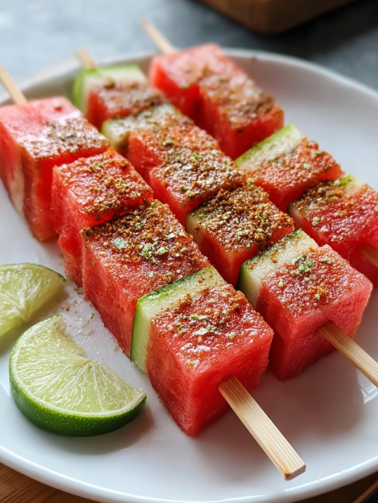 Watermelon Tajin Skewers Recipe
