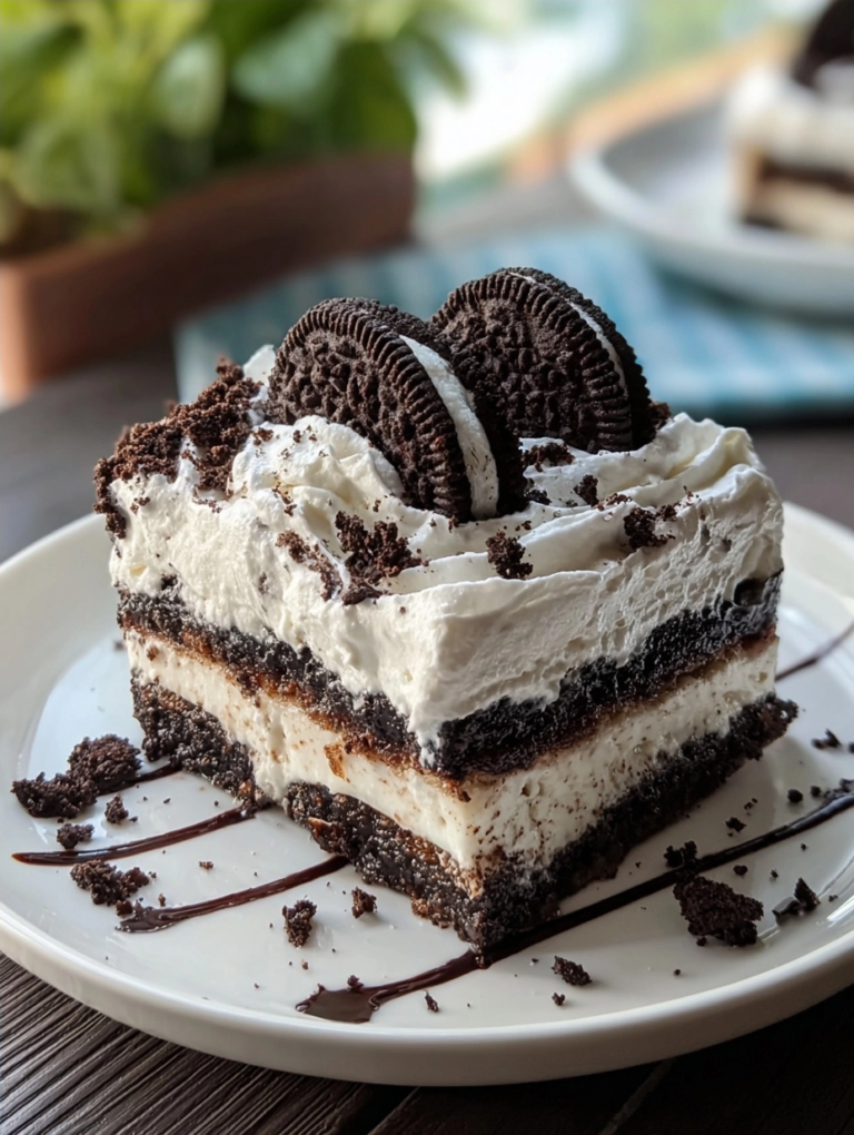 SUMMER OREO ICE BOX CAKE: Easy, No-Bake Treat