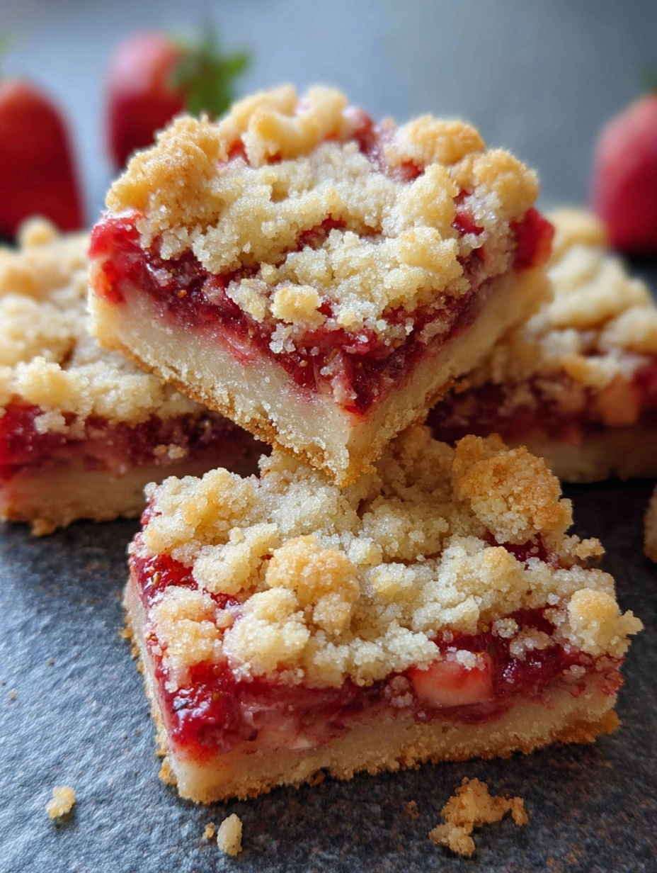 Strawberry Crumb Bars Recipe: Sweet & Easy Treat