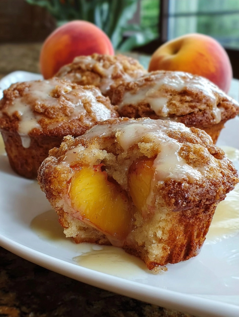 Fluffy Peach Muffins Recipe | Quick & Easy Baking Guide